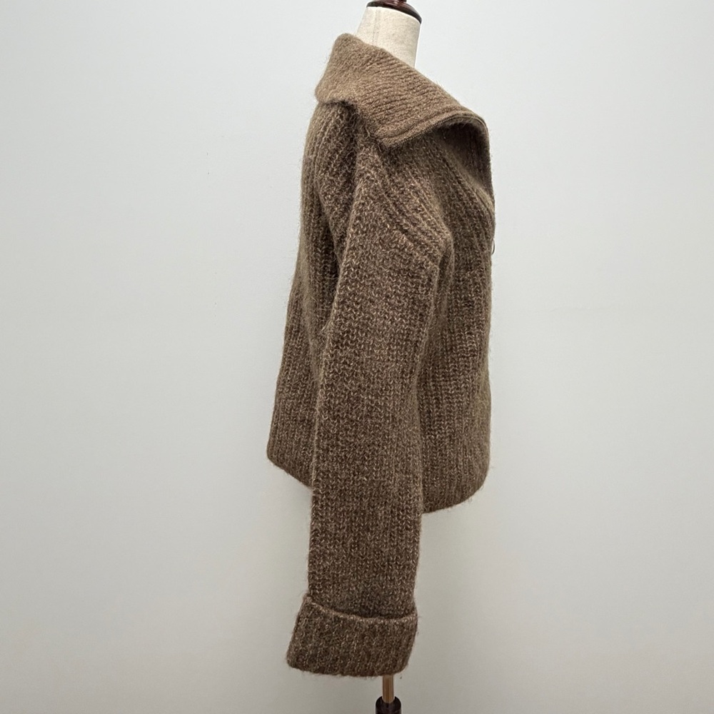 H&M Chunky Knit Brown Sweater Size X-Small - Picture 6 of 10